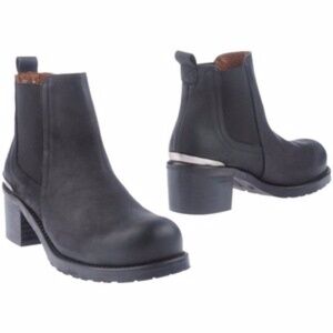 67 SIXTYSEVEN Black Leather Ankle boots‎